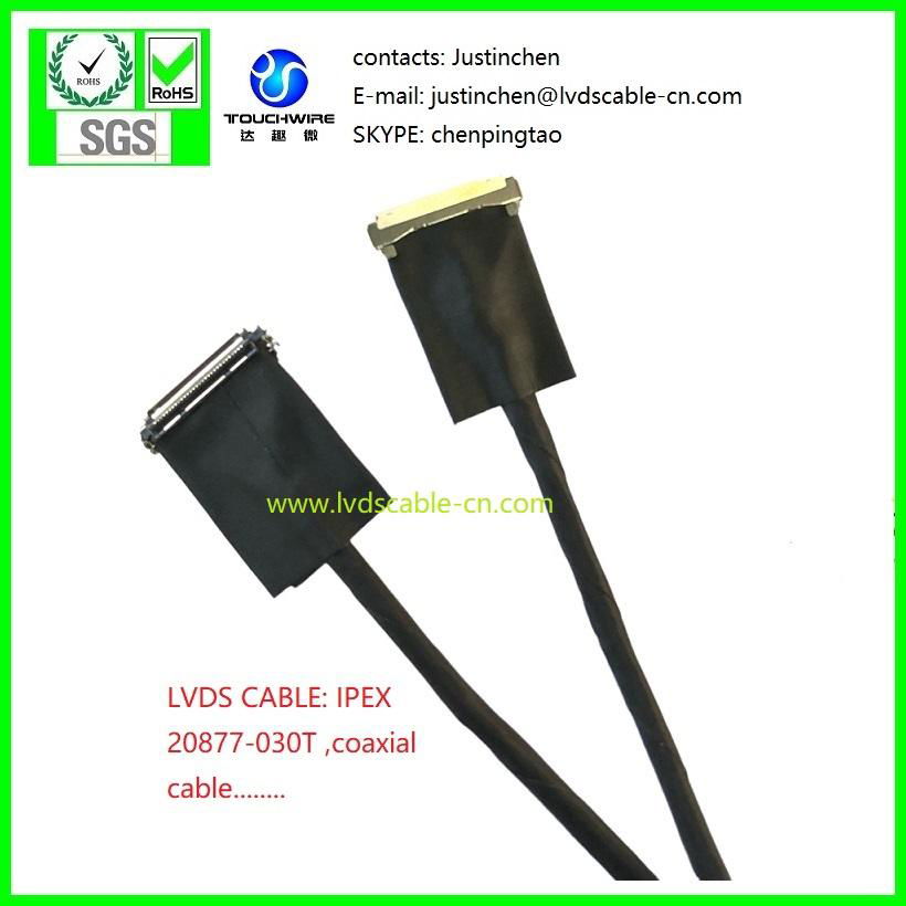 high definition CABLE ,Double ipex 20877-030T  , UL1354 coaxial cable