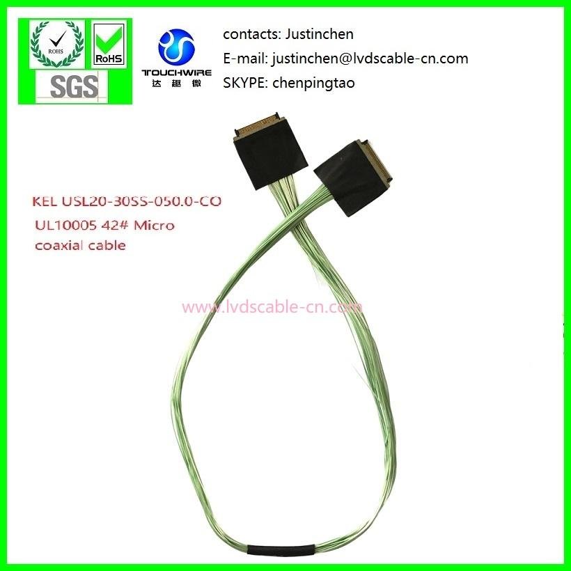 High-Definition ,KEL USL20-30SS-050.0-CO, SGC CABLE, UL10005 42# Coaxial cable 1