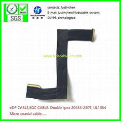 極細同軸線，雙頭IPEX 20453-230T ，LVDS CABLE, EDP CABLE,LCD CABLE