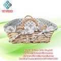 3PCS/Set Home Willow Furniture Willow Basket for Flower/Food/Bear Basket 3