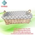 3PCS/Set Home Willow Furniture Willow Basket for Flower/Food/Bear Basket 5