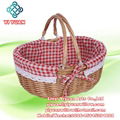 Fabric Willow Wicker Storage Basket 1