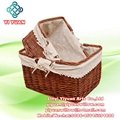 Wicker Willow Shallow Tray for Fruit and Bread 4