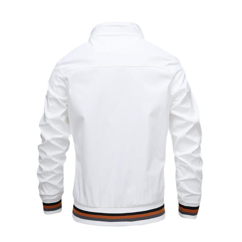 Jacket men's spring and autumn sports solid color jacket