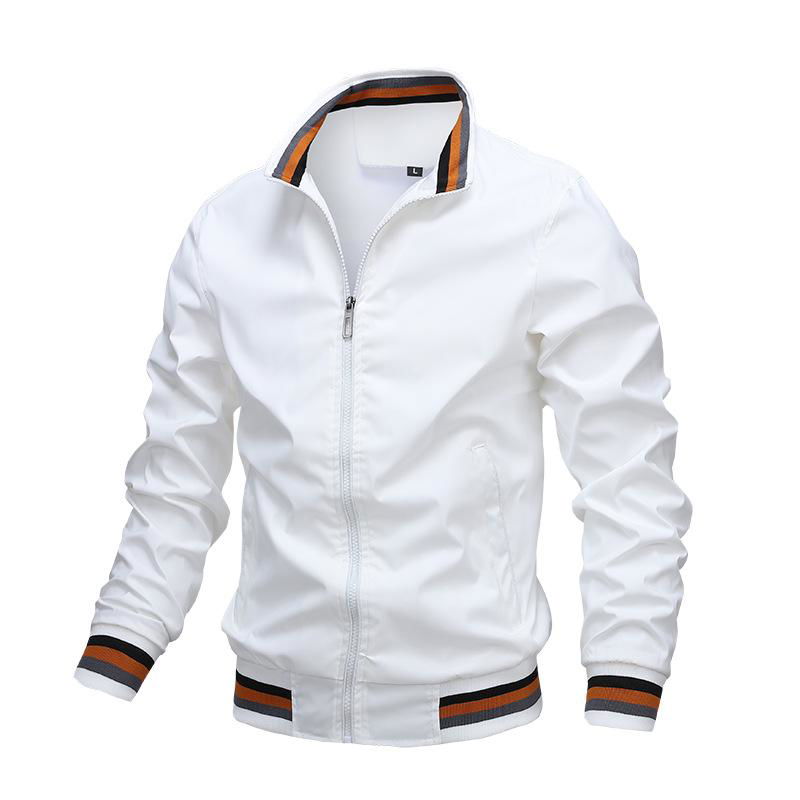 Jacket men's spring and autumn sports solid color jacket 4