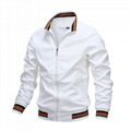 Jacket men's spring and autumn sports solid color jacket 4