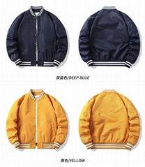 Stand collar Baseball Jacket men's