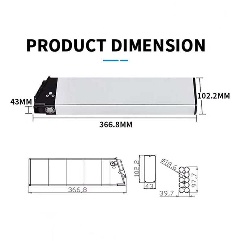 E-Bike Battery 48v 10ah 12ah 12.8ah 14ah Li-ion Foldable Bicycle Battery 48v 3