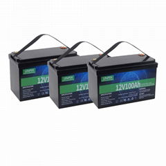 LiFePO4 RV Campervan battery pack lithium ion battery 12V100AH
