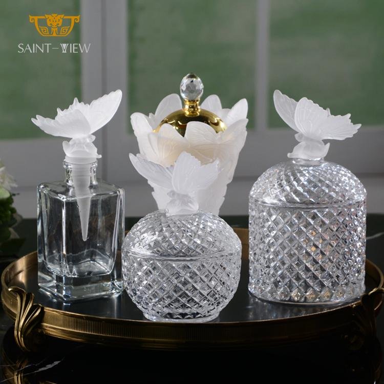 SAINT-VIEW Crystal Vase Manufactures Ramadan Mubkhar Backoor Gift Set Coffee 5