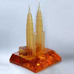 Direct Factory Casting Crystal Scale Miniature Buildings Model 3D Tower