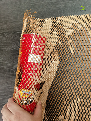 固永蜂窝纸0塑环保可降解牛皮纸缓冲减震防破损包装纸 3