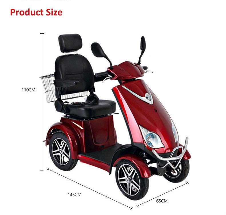 Elephant Model Mobility Scooter Electric 4 Wheel Handicapped Scooter for Elderly 5