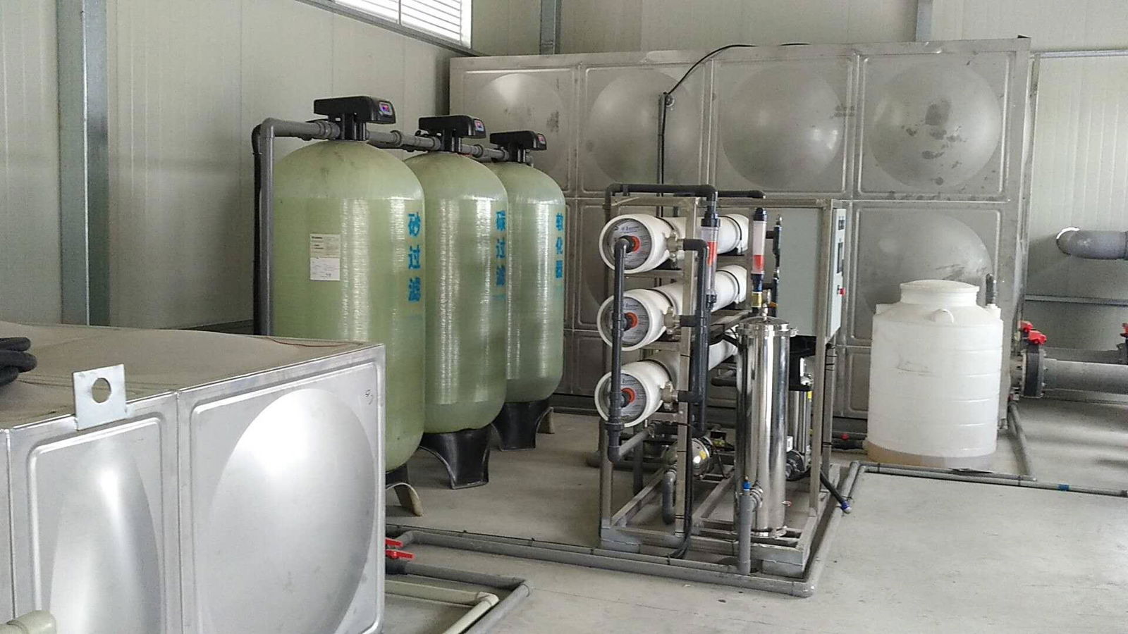 6 ton per hour Industrial Borehole Water Filter Reverse Osmosis RO System