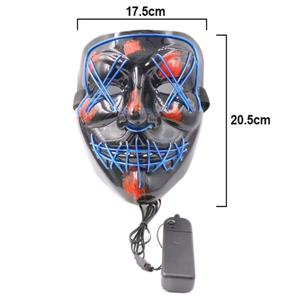 Halloween LED Mask LED Light Up Mask El Wire Mask LED for Cosplay Festivals Part