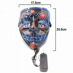 Halloween LED Mask LED Light Up Mask El Wire Mask LED for Cosplay Festivals Part