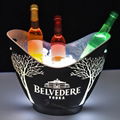 Plastic Bucket LED Lighting RGB flashing plastic ice bucket 1