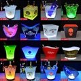 Plastic Bucket LED Lighting RGB flashing plastic ice bucket 4