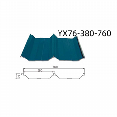 Color Pressed Steel Plate YX76-380-760