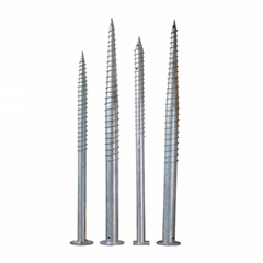 Ground Anchors For Buildings In Earth With Flange