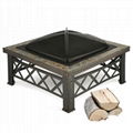 Roman column pattern Slate Firepit SJ-FT037