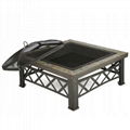 Roman column pattern Slate Firepit SJ-FT037 3