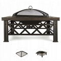 Roman column pattern Slate Firepit SJ-FT037 4