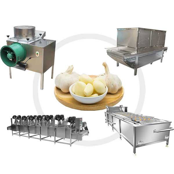 400kg/h Garlic Peeling And Cleaning Production Line
