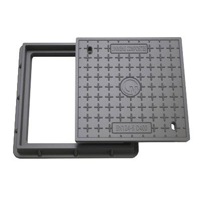 Square Lightweight Manhole Covers 40 ton Load 550x550 mm 2