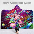 Wholsale Polyester Fleece Hooded Blanket For Adults