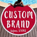 Custom Print Microfiber Round Beach Towel