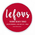 Custom Print Microfiber Round Beach Towel