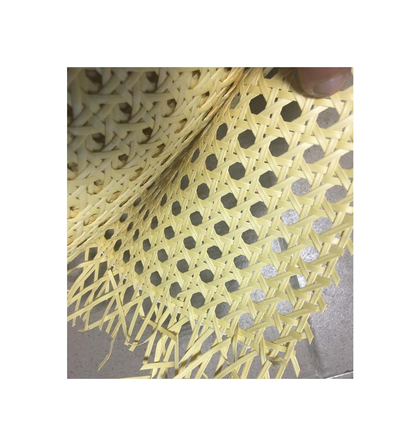 Factory Price Vietnam Plastic Mesh Rattan Cane Webbing Roll Woven Bleached Ratta 3