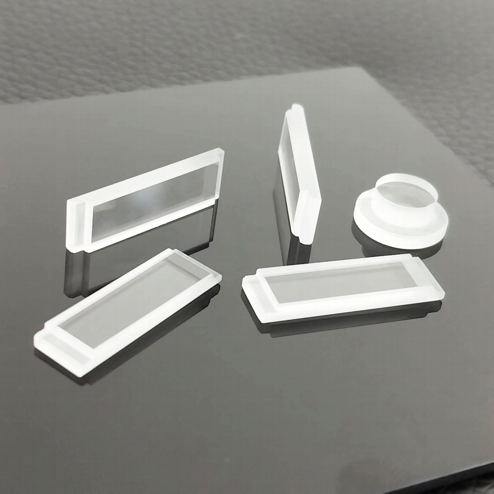 耐高温石英玻璃JGS1台阶异型打孔方形玻璃加工 3