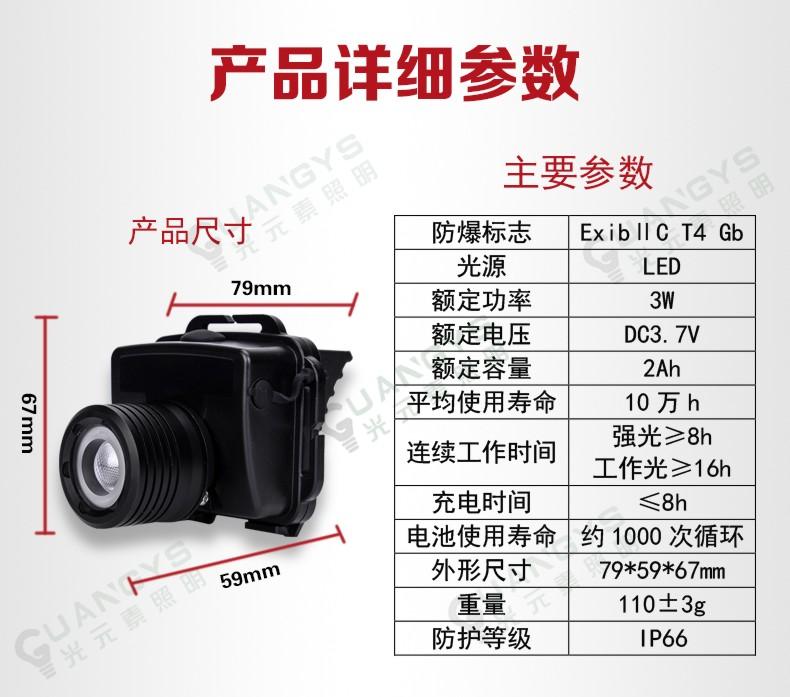 重庆SW2221微型防爆头灯 2