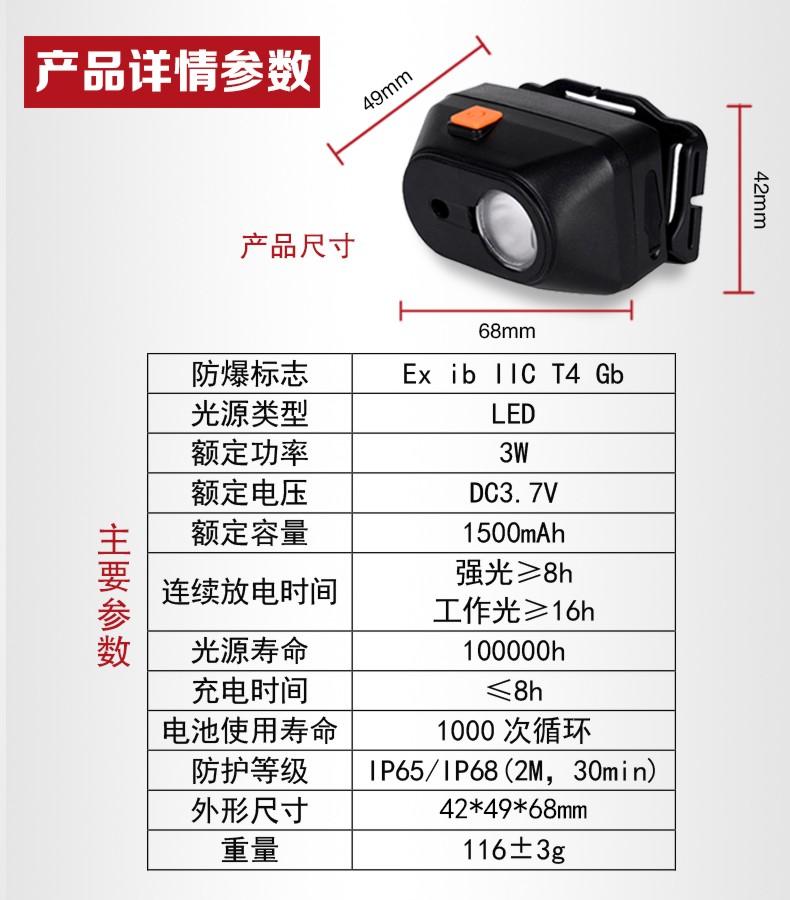 重慶SW2200微型固態強光防爆頭燈 3