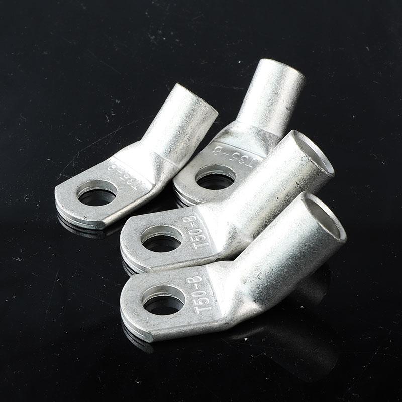 廣卓45°折彎銅管端子T45-95/12 45度銅鼻子可定製  2