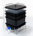 4Trays Mini Portable Worm Factory Vermicomposting Bin for Inside Ourside 3