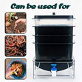 4Trays Mini Portable Worm Factory Vermicomposting Bin for Inside Ourside 2