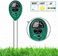 4Gardens Soil Test Kit 3 in 1 pH Moisture Meter Plant Water Light Tester 