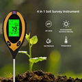 LCD display 4-in-1 Soil Tester - Soil PH Moisture Test Kit, soil Temperature Lig 2