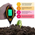 LCD display 4-in-1 Soil Tester - Soil PH Moisture Test Kit, soil Temperature Lig 3