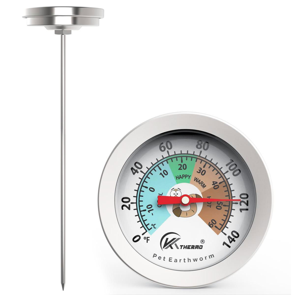 No Battery Compost Soil Thermometer for gardening and