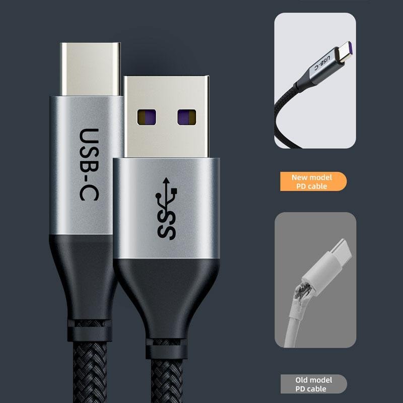 USB A to type C 5A cable 5