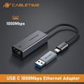 USB3.0 A to RJ45 1000Mbps Ethernet Adapter,Space Grey