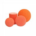 Concrete Pump Pipe line cleaning sponge balls and columns 1