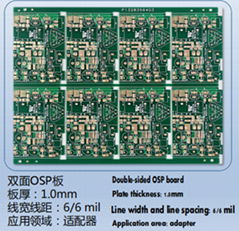 Double-sided OSP board