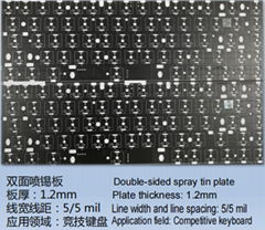 Double-sided spray tin plate