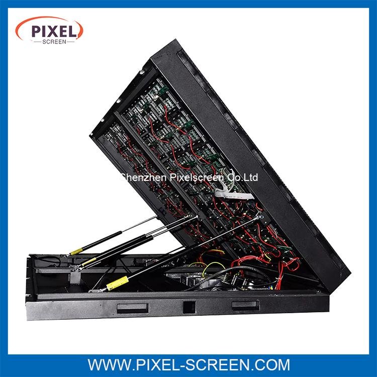 P6.67 outdoor waterproof front service led screen big video wall 3