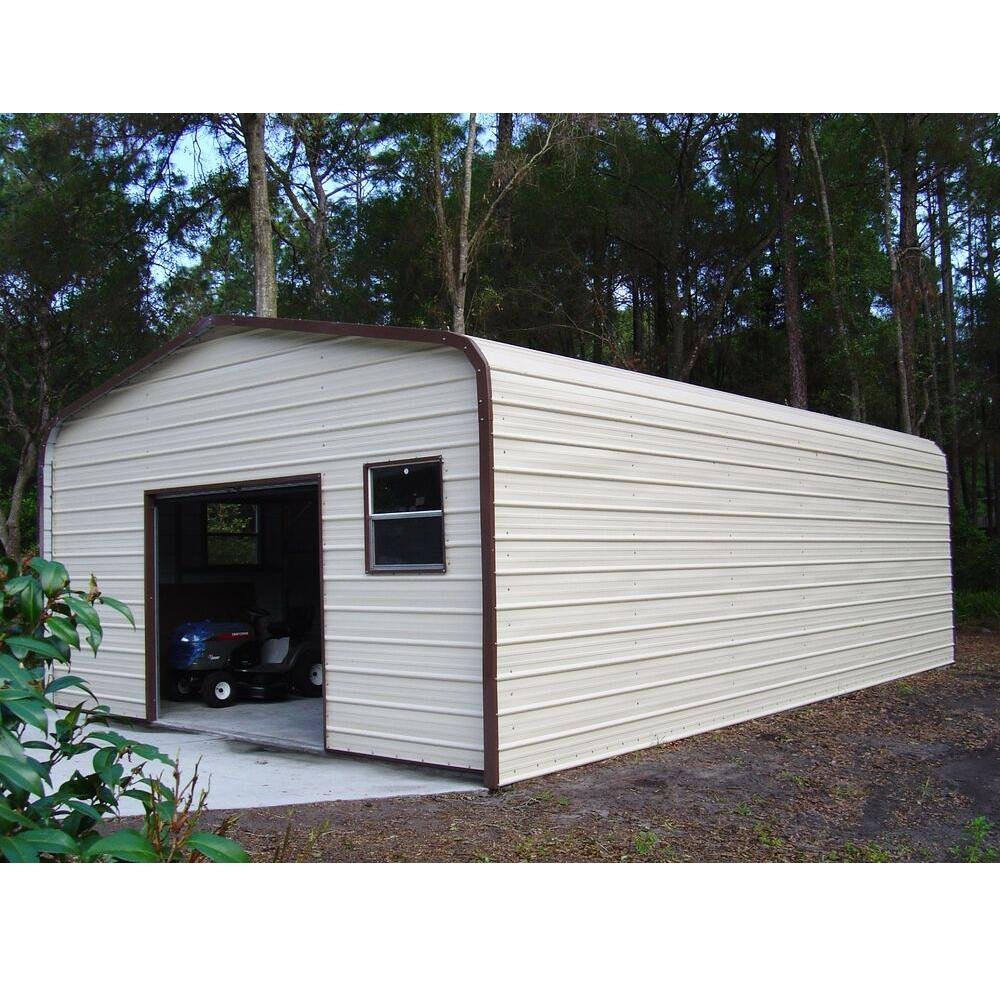Outdoor Garage Storage metal frame garage shed for tools 5